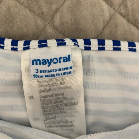 Stripped Ruffle Bikini - Picture 2 of 2